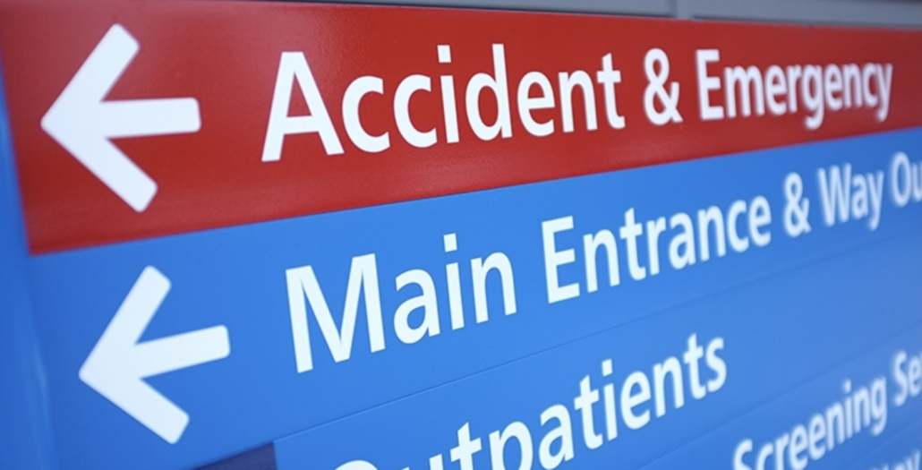 A&E in NHS hospital
