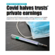 Covid halves trusts' earnings